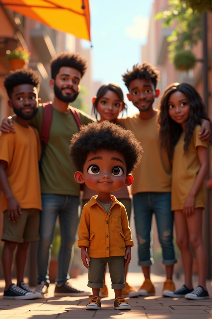 Make a group of eight friends first:You are dark-skinned, have light brown eyes and are 1.5 feet tall.,75