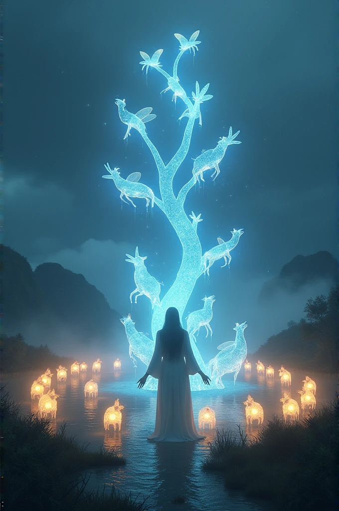 One with animal lights around it