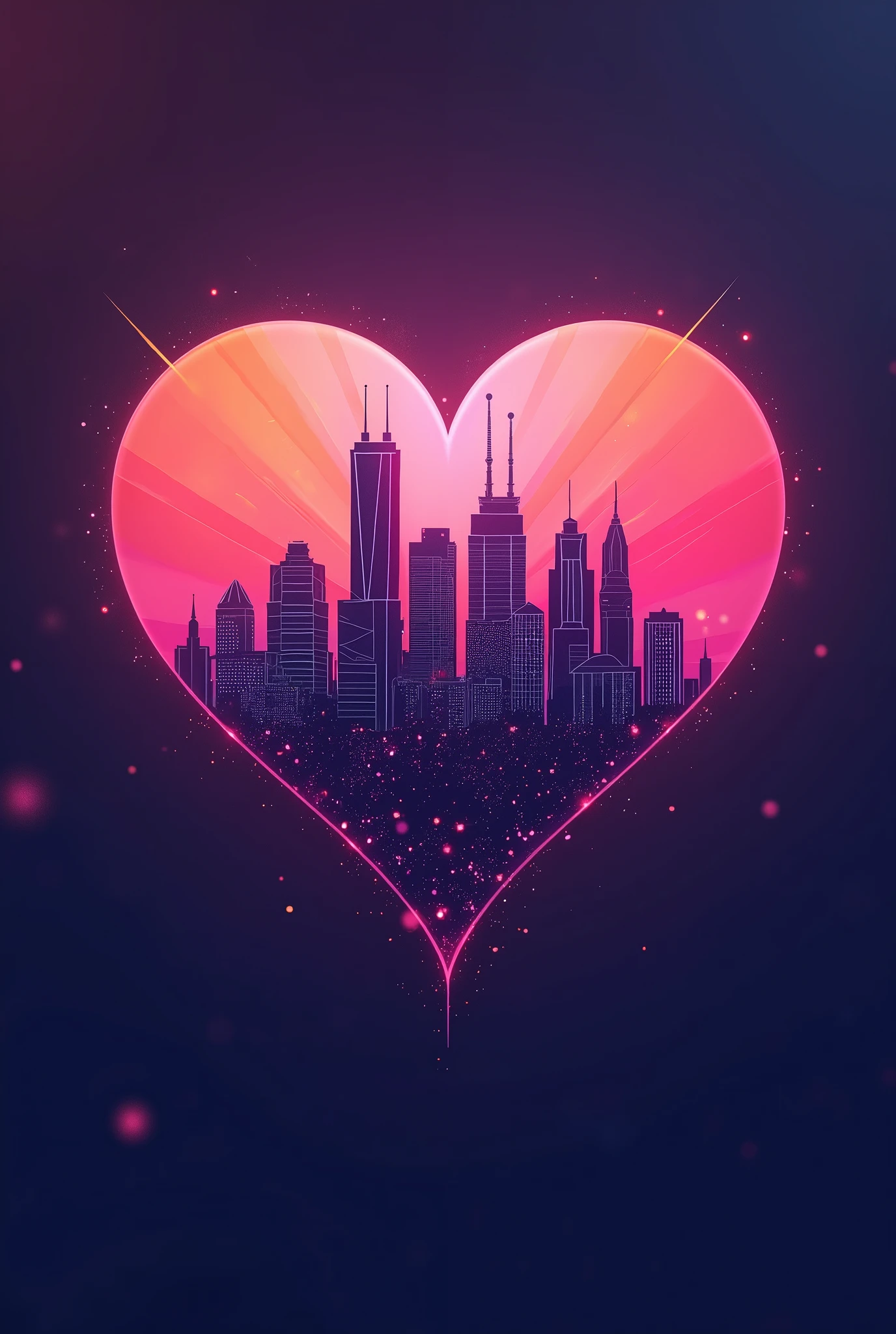 logo heart city