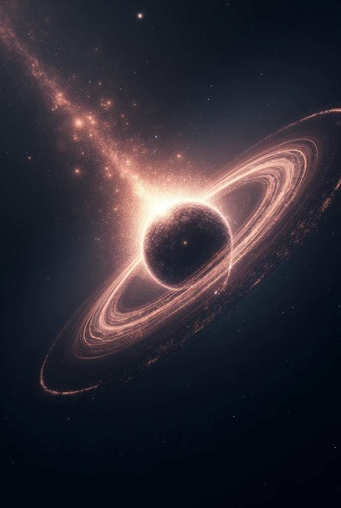 A creation depicting a pulsar in the vacuum of space