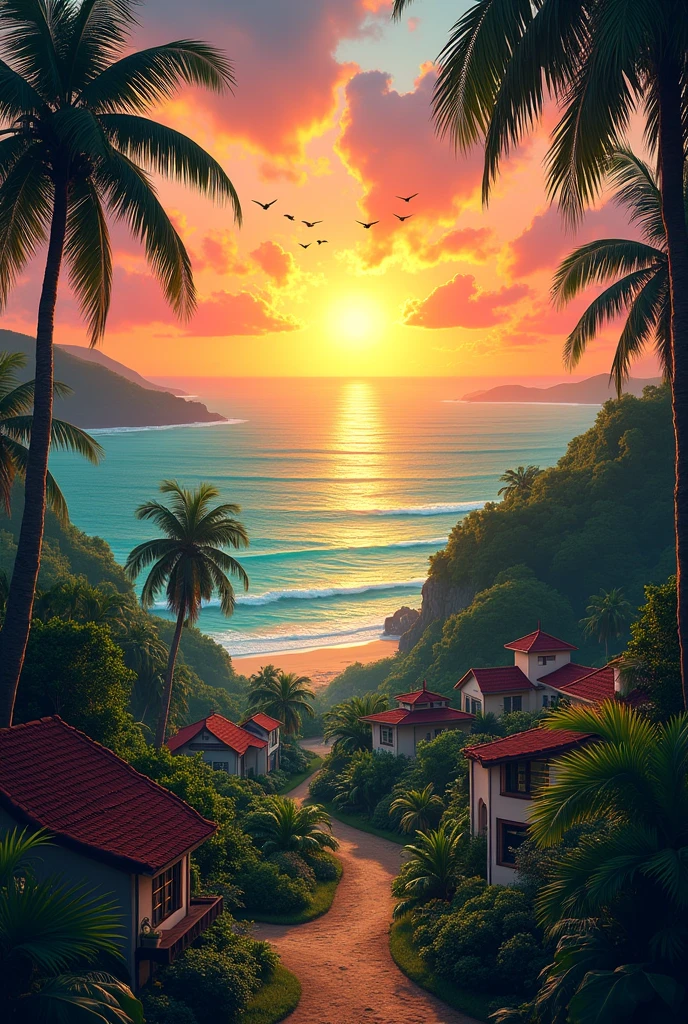 Sunrise in Samara, Costa Rica