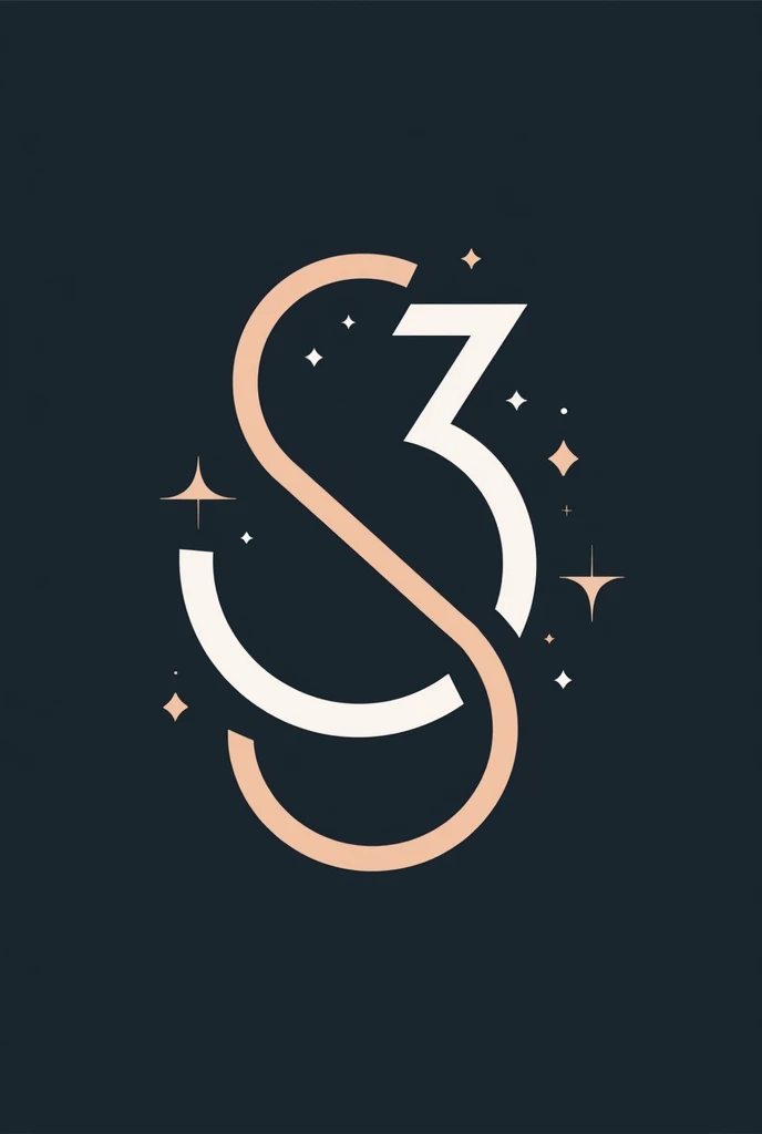 Create a logo for a brand of accessories and crafts called 0 is 3