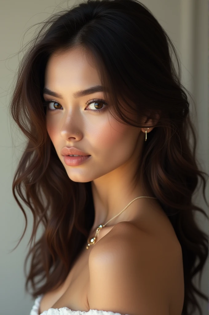 brunette woman