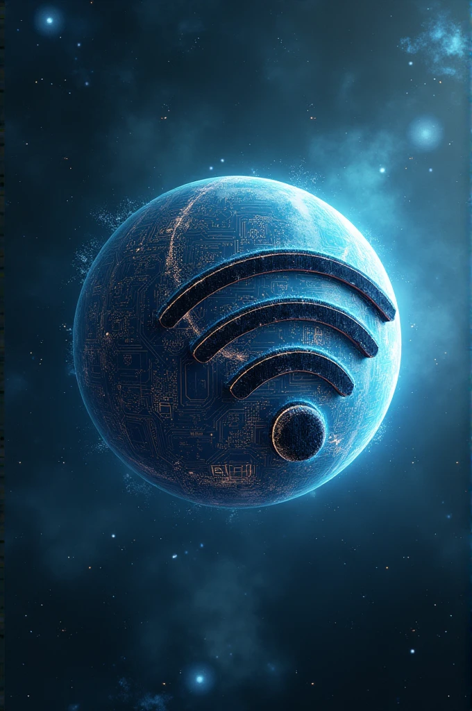 create a planet in the form of wi-fi