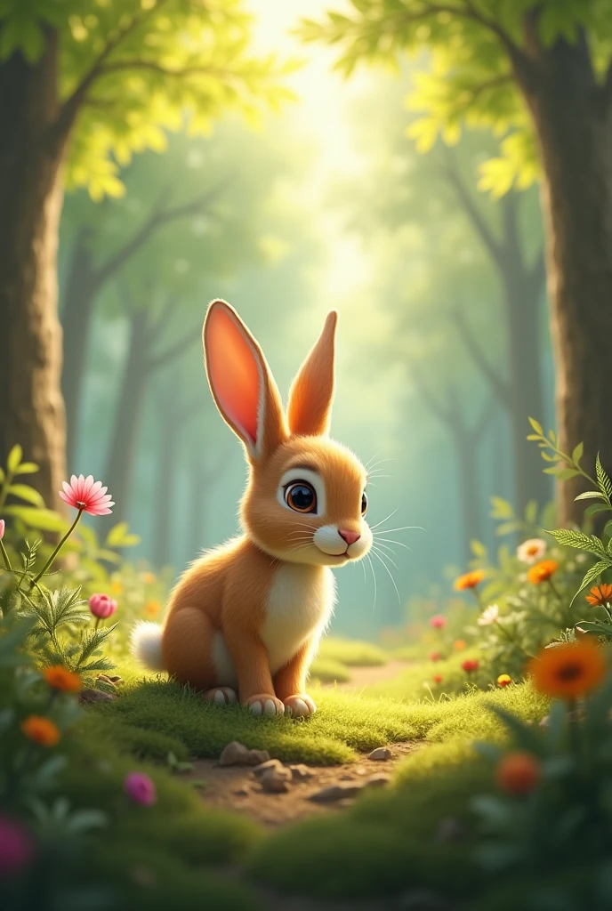 In a bright and sunny forest, there lived a young rabbit namedIn a bright and sunny forest, there lived a young rabbit named
