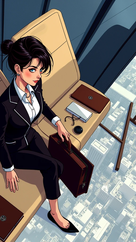 I am dressed as a business lady.For business meetings.