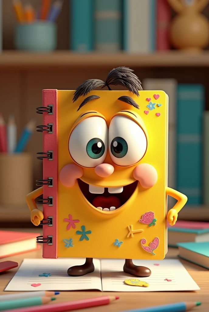 A cartoon notebook for s
