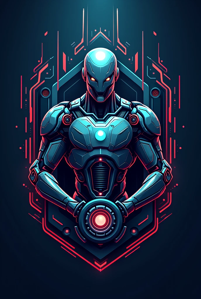 A mechatronics-themed team crest