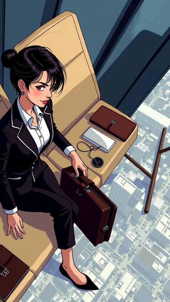 I am dressed as a business lady.For business meetings.