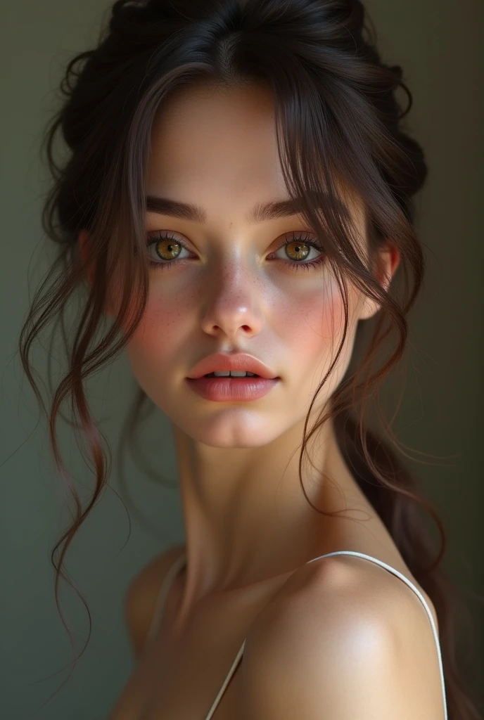 (((full body))), (masterpiece:1.3),(Very detailed:1.3),(High resolution:1.1),Best Quality ,ultra-detail ,1 russian sexy mother with Brown eye, (((Alone, Looking at the viewer in a facial pose))), realist, epic, natural lighting, blush, (((by rubio, Brown eye, thin face, chubby body, beautiful girl))), Curvy body,, (((nude))), seductive smile,, intricate landscapes fine details, hyper realist)) (Completely sexy body view)