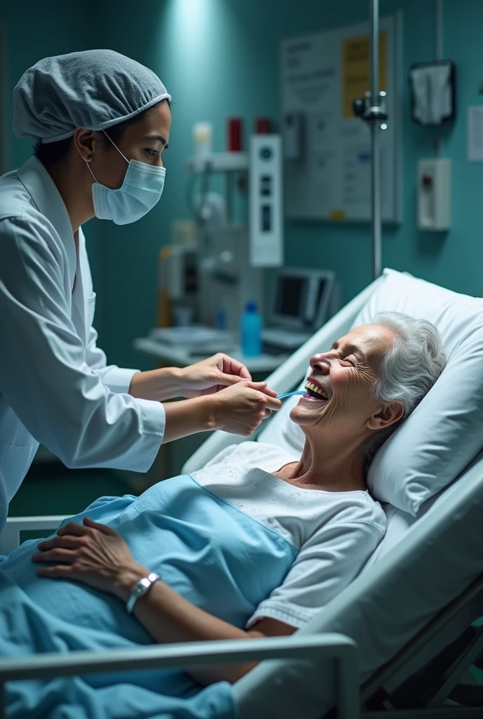 Oral hygiene in hospitalized individuals