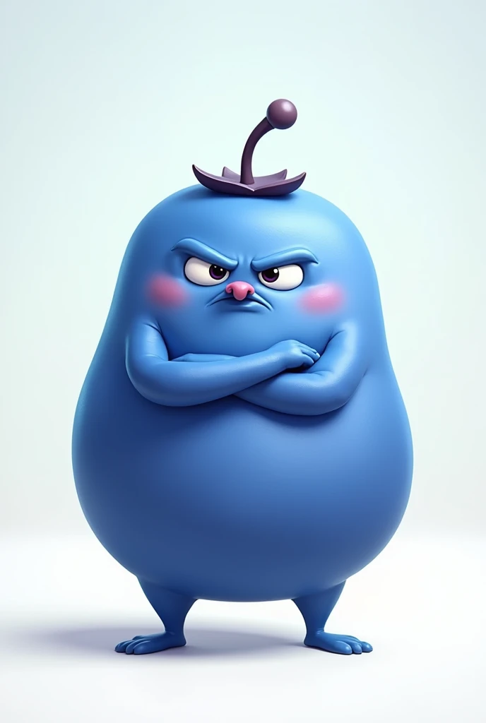 Happy stuck up blueberry