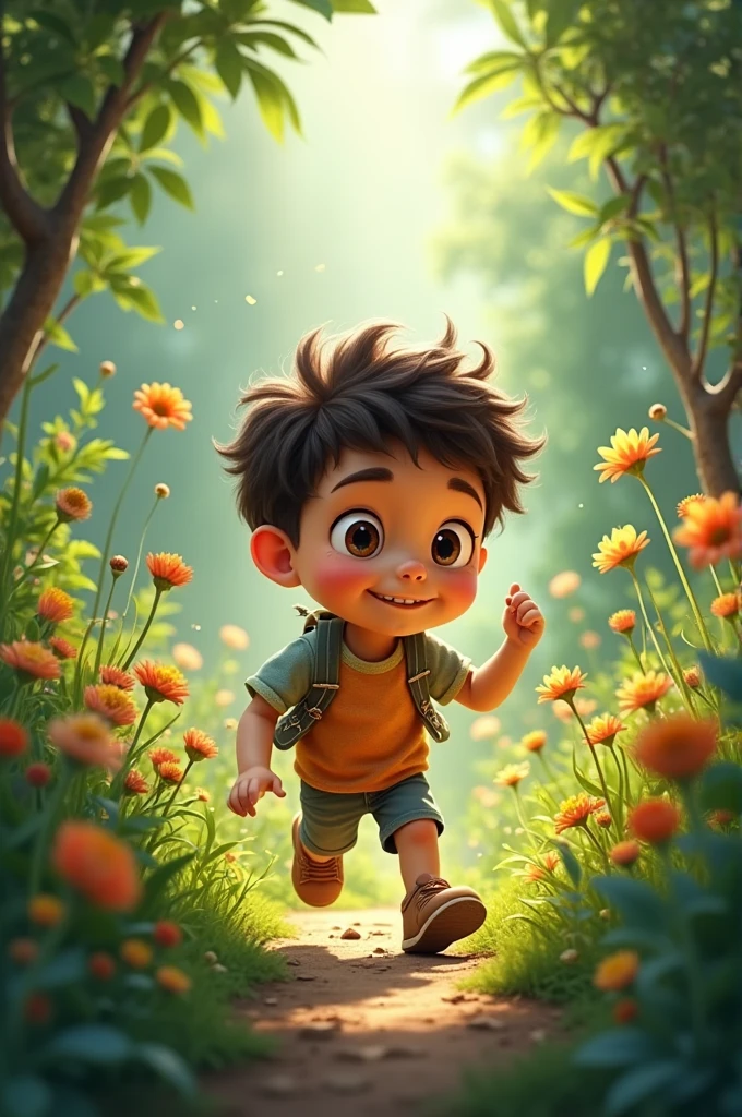 One day, while hopping around in his garden, Benny discovered something shiny.