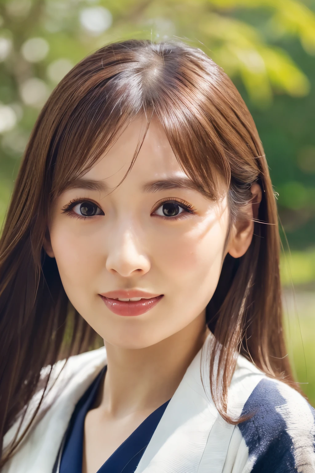 (best quality,highres,ultra-detailed),((portrait)),A beautiful Japanese lady, beautiful detailed eyes, beautiful detailed lips, extremely detailed face, long eyelashes,soft smile, flowing hair, natural lighting, wearing Japanese elegant Kimono,