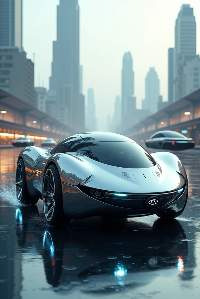 Water-powered car that looks like a goal