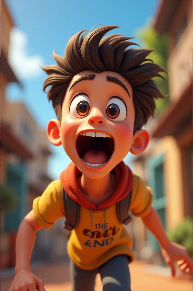 Benny's eyes widened with excitement as he pick