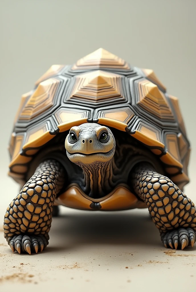 Tortoise with cropped and a large one