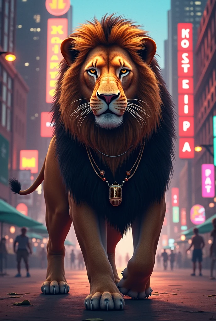 A rapper lion with a mind of his own