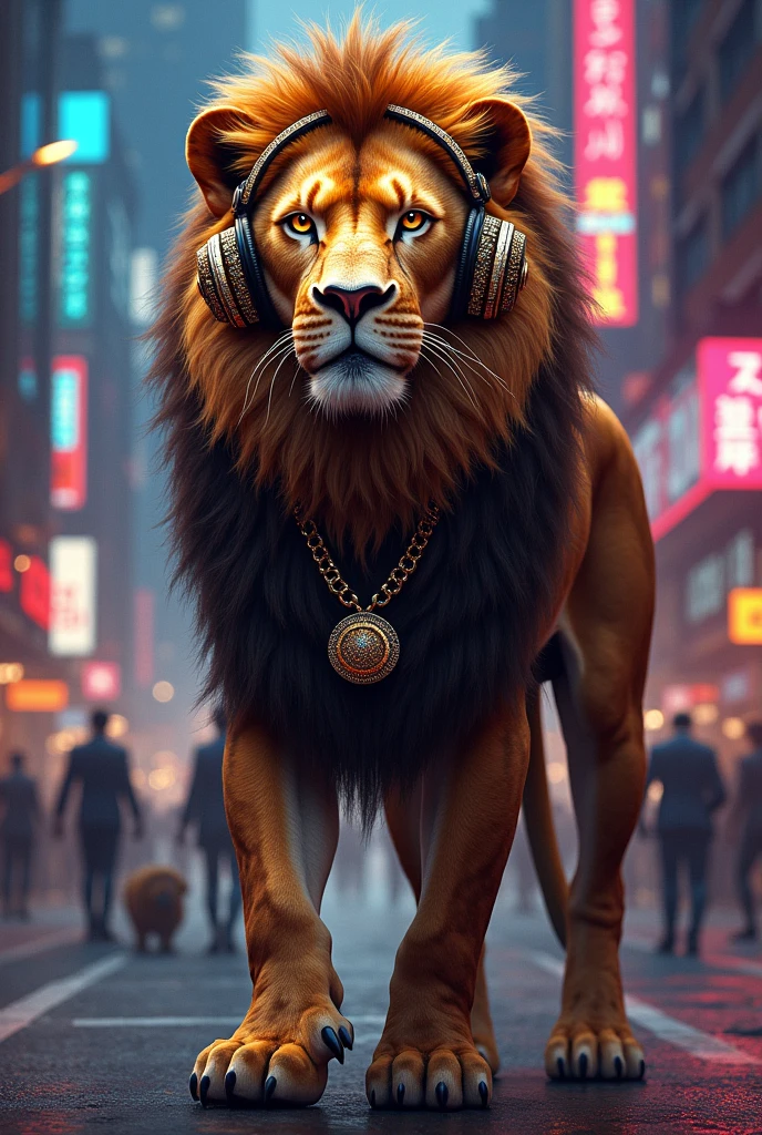 A rapper lion with a mind of his own