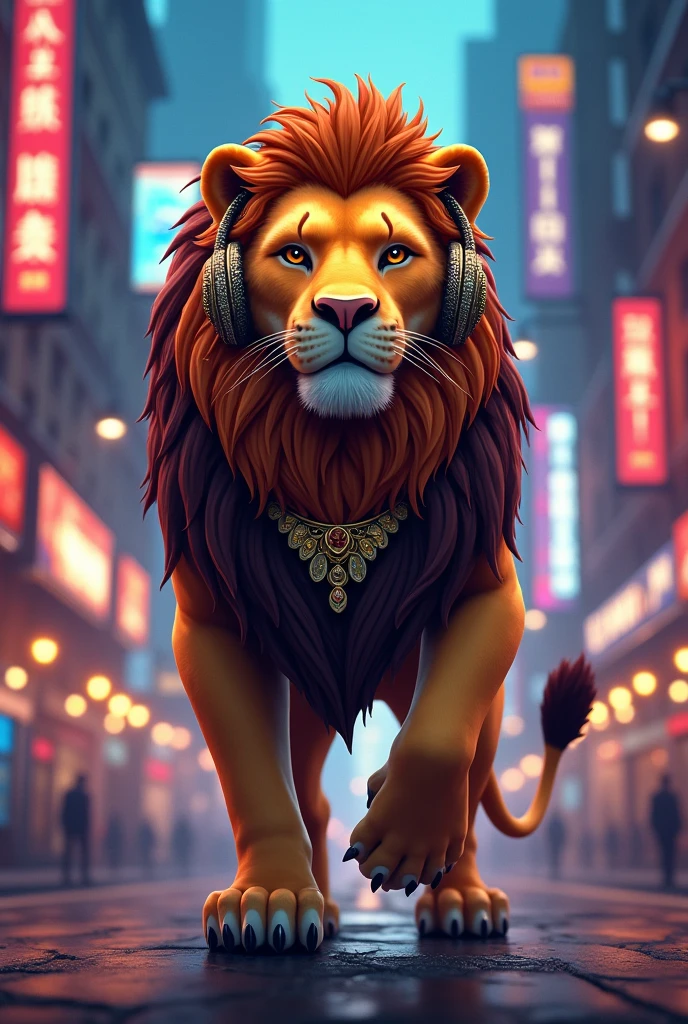 A rapper lion with a mind of his own