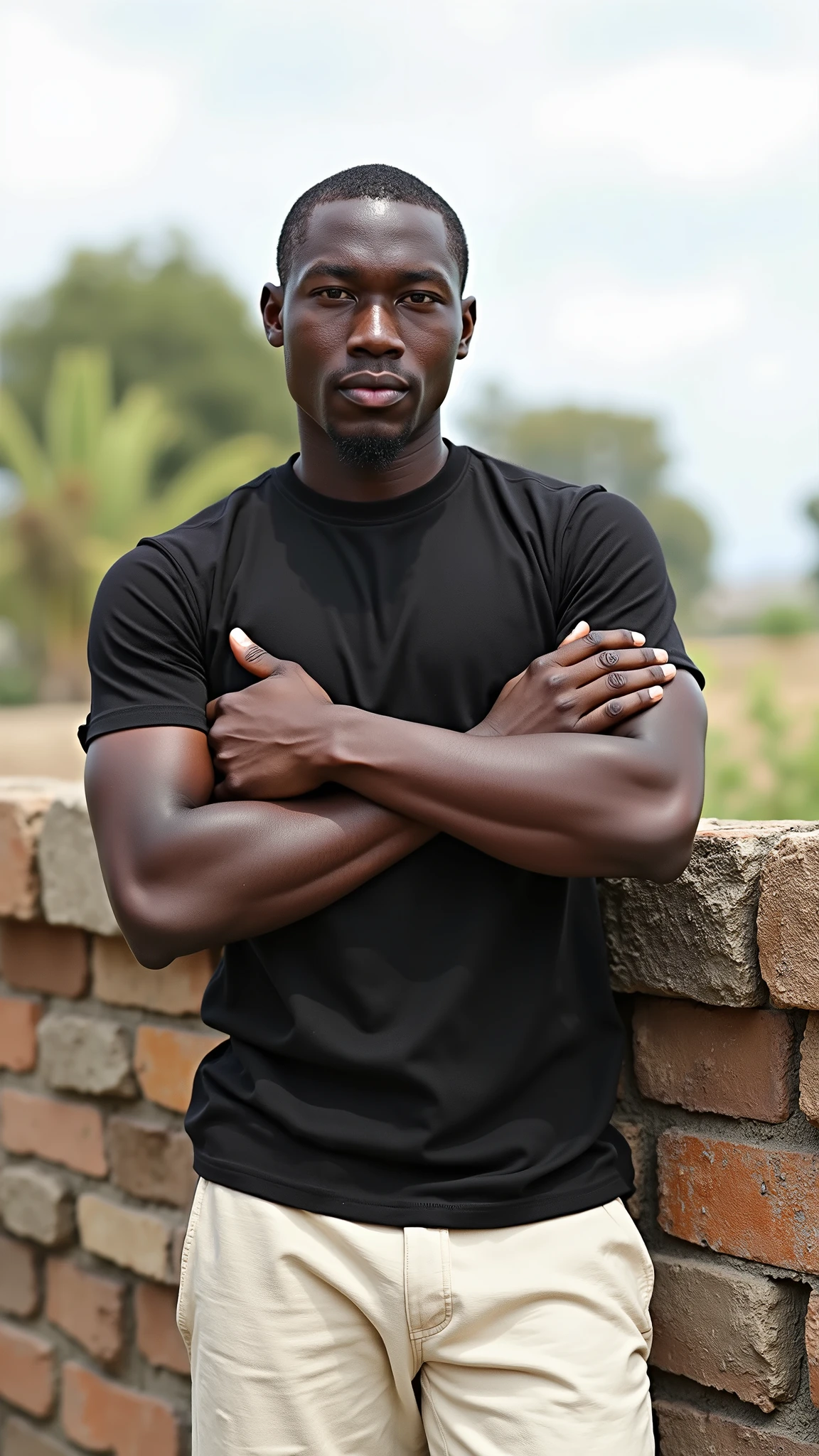 Very smooth complexion, very clean face without beard or pimples