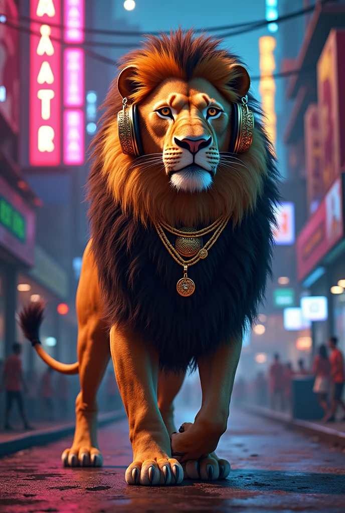 A rapper lion with a mind of his own