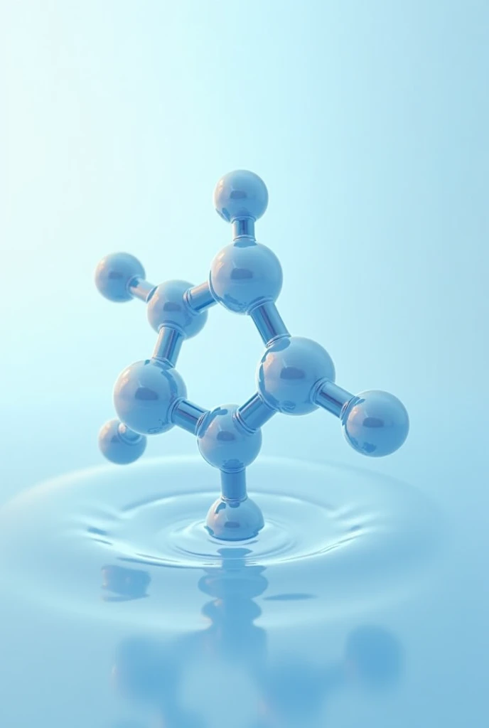 Chemical structure of water 
