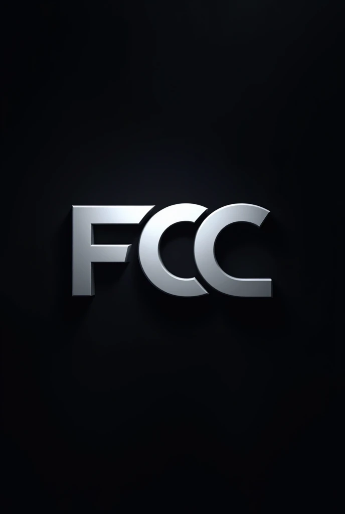 Logo with words FCC, background black