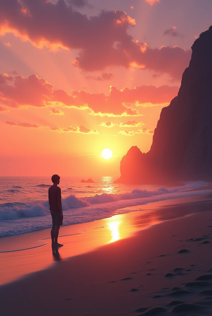 Sunset at the beach