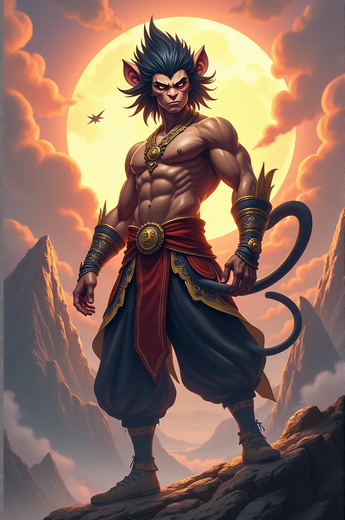 Fusion of Colombian streamer Westcol with the legendary character Wukong