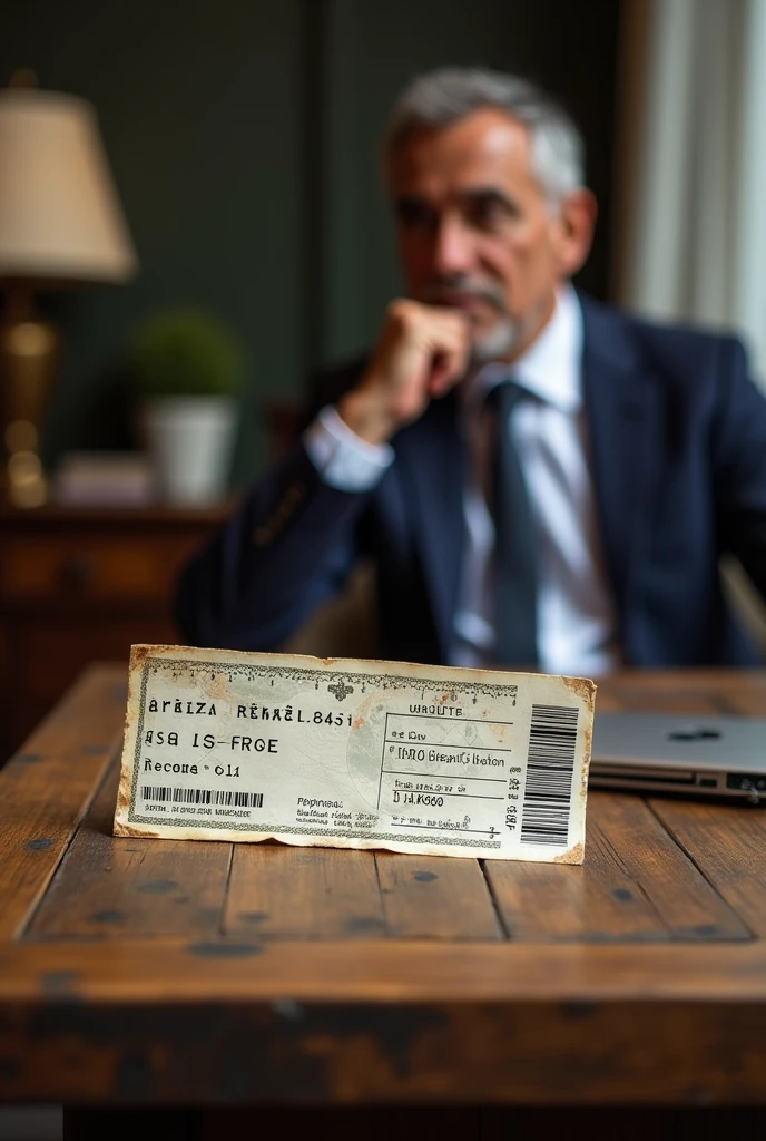 Plane ticket from Lima to Panama for Arturo Pascual Girón de la Cruz, on a table