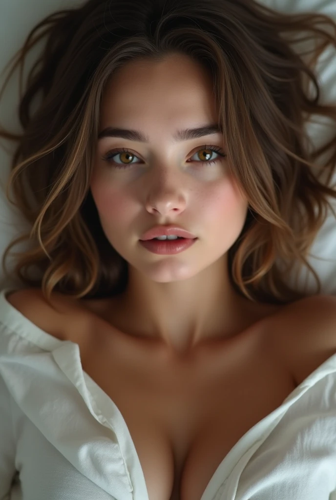 nude Russian model . cum on her mouth