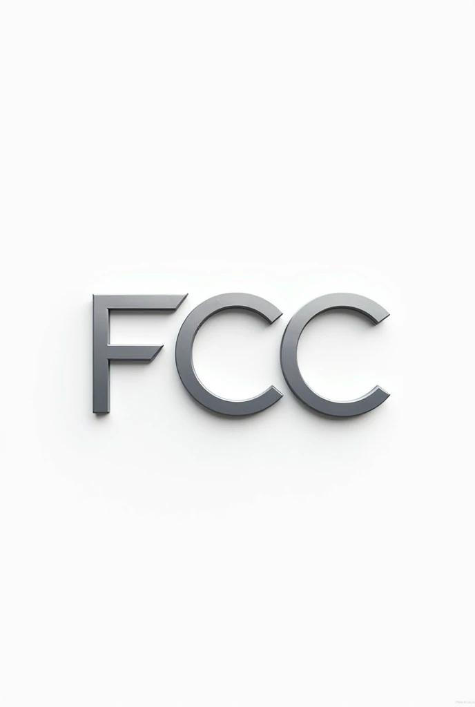 icon with the letters FCC, I want all the letters to be included in a single icon as well as the Toyota logo and I want it to be a white background, integrate the letters into one