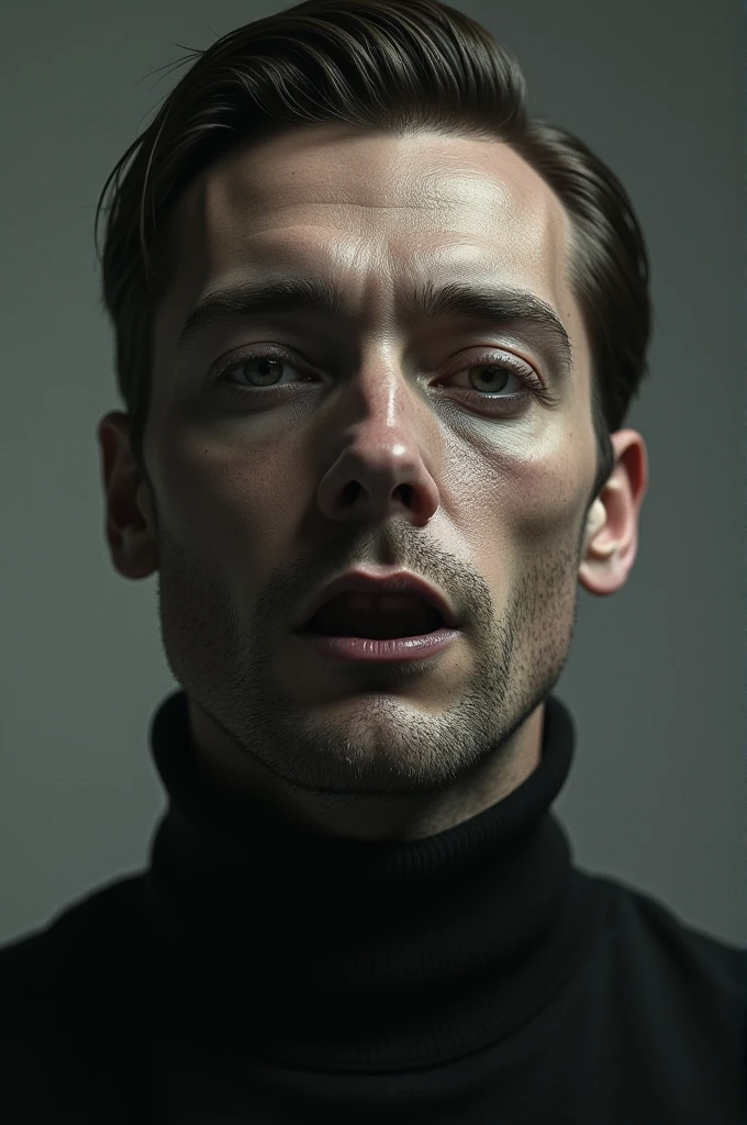 Draw a man&#39;s face but without the lips on his mouth 