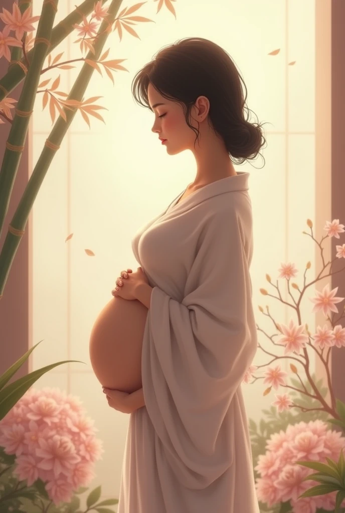 Pregnant Japanese woman