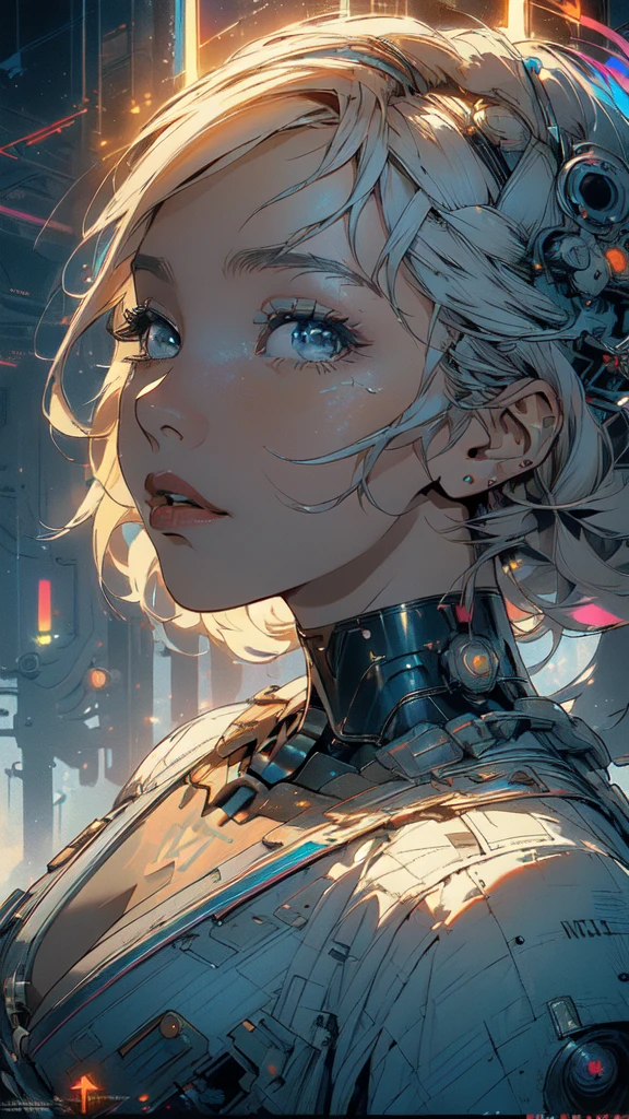 (((masterpiece, highest quality))),(((solo:1.2))),(((1girl:1.2))),32k wallpaper, very detailed, poster, vintage science fiction,(((((geometric cinematic movie poster))))), ((((bauhaus)))),(((abstract))),((((mid century modern)))),(((((portfolio))))),(((((Close-up))))),(((((bust up))))),((((more various angle)))),(((highlight))),(((complete. detailed face))),(((Extremely talented))),(((most complecated machine))),(((Overall colorfully))),((((((Absolutely simple background)))))),(((((detailed futuristic machine))))),(((Cleavage))),(((marvel super heroes))),(((rainbow color scheme))),(((Very detailed UI))),(((So many meters))),(((Perpetual Motion Machine))),(((Mouth wide open, expression of shock)))