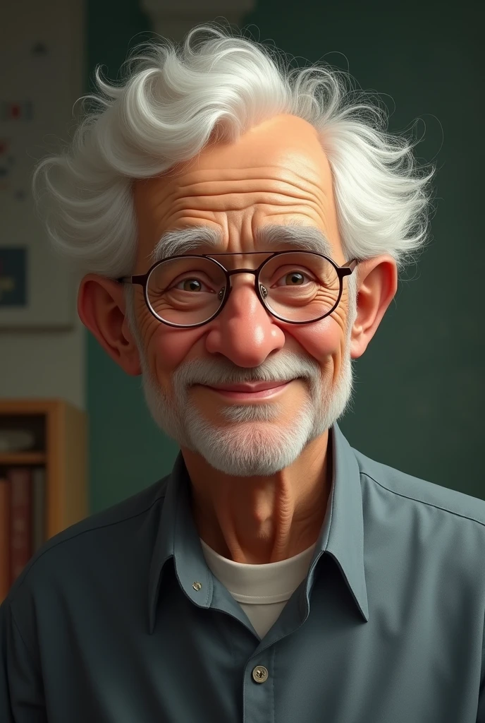 EL maestro Perboni, who shows empathy by caring. in draw
