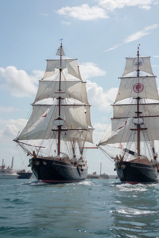 3 sails arrived at the port