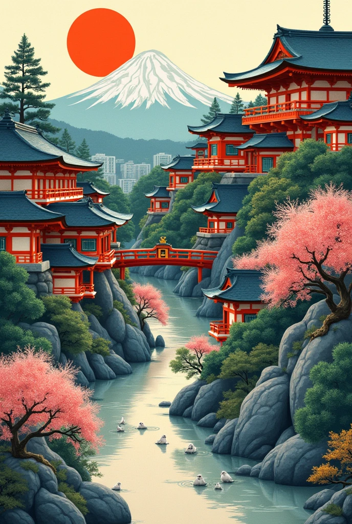 As a "triptych" from A trip to Japan with all its details price etccc in Spanish 