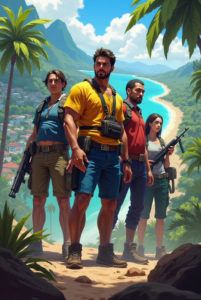chat, create a cover for a game about a faction that takes place in Brazil