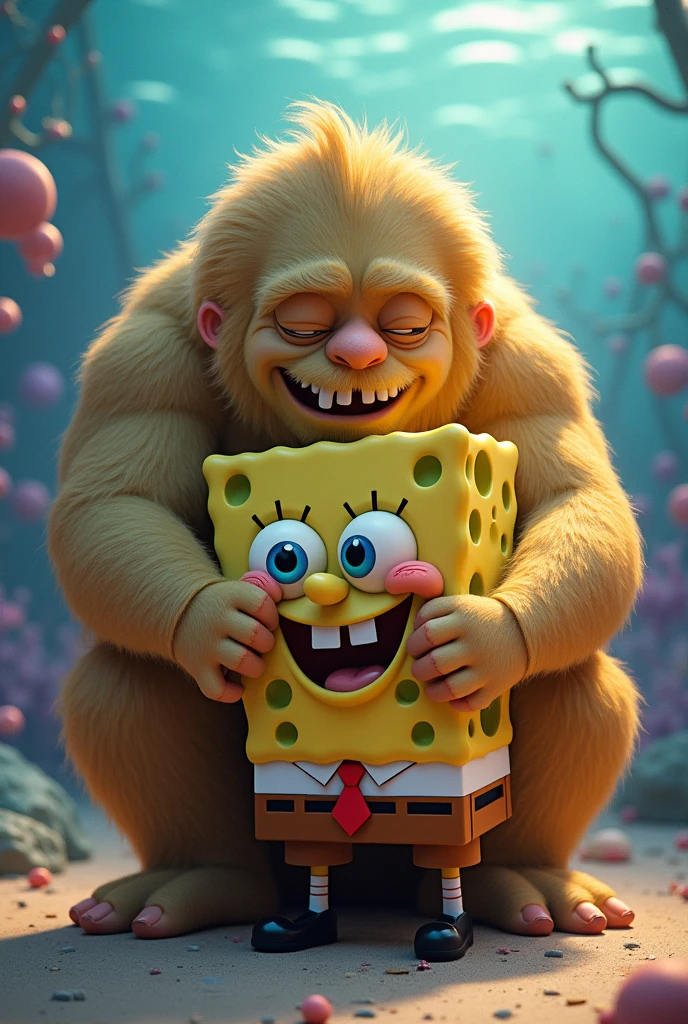 Sullivan (Monster Factory cartoon) and SpongeBob making love