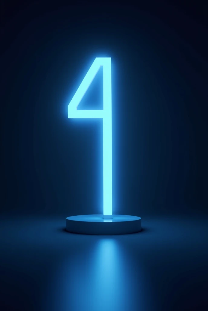 Lightstick shaped like the number 4.