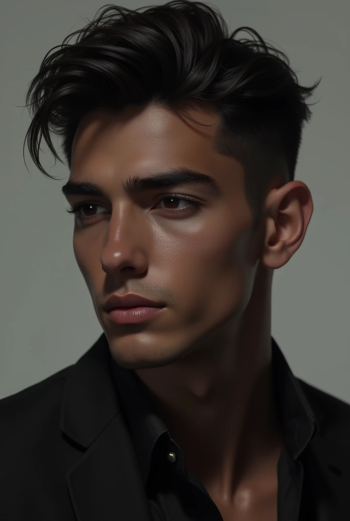 Real handsome dark boy
