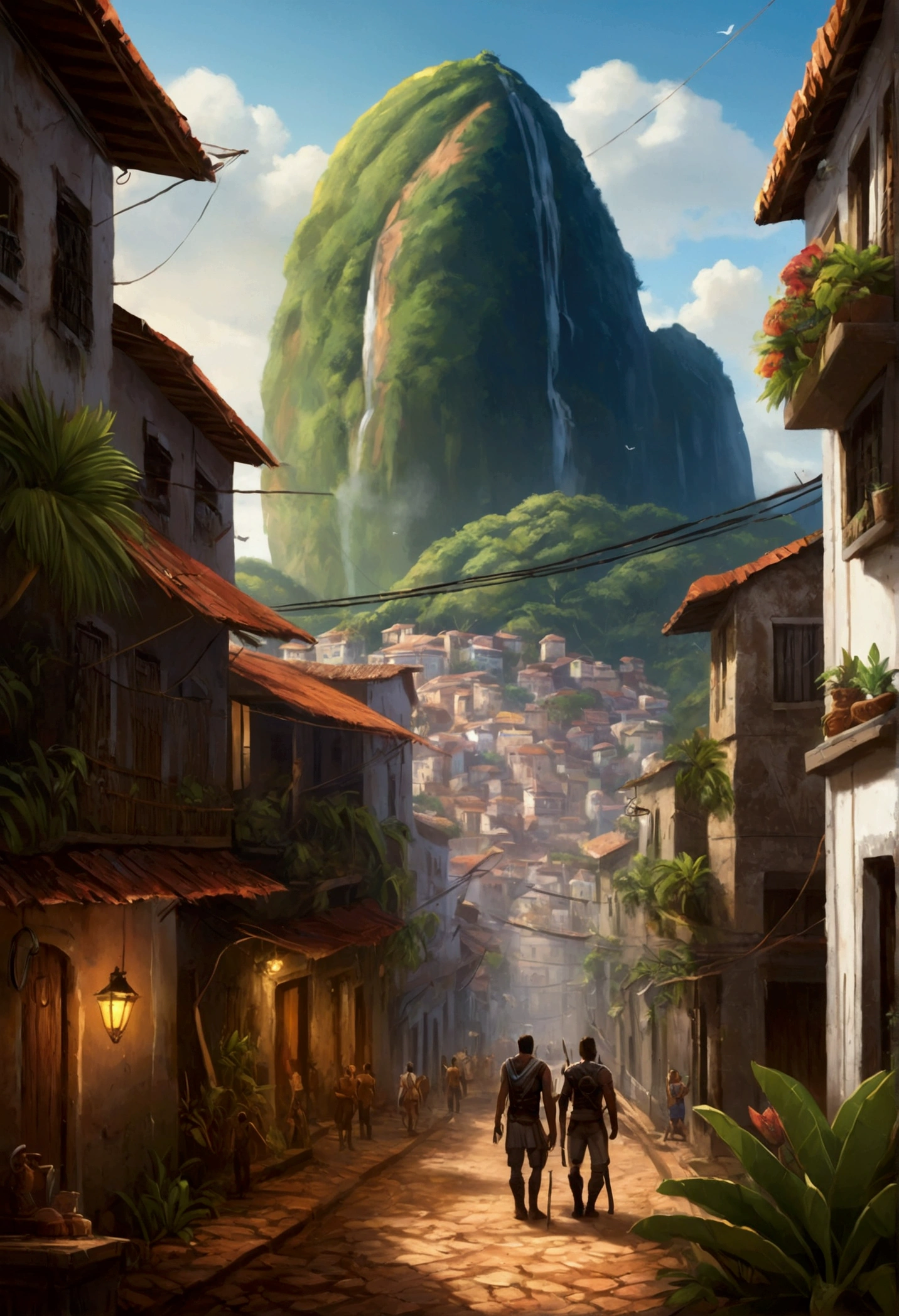 chat, create a cover for a game about a faction that takes place in Brazil