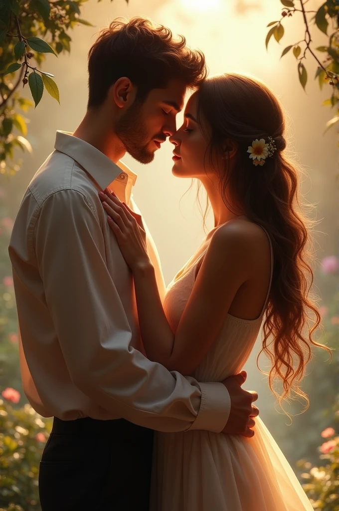 couple kissing