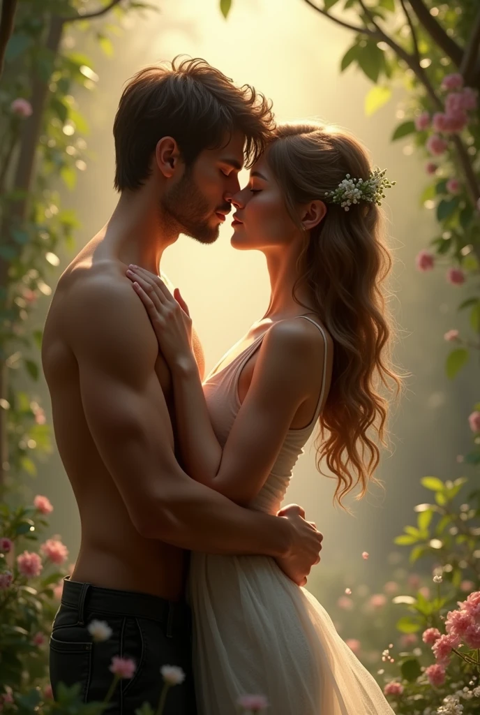 couple kissing