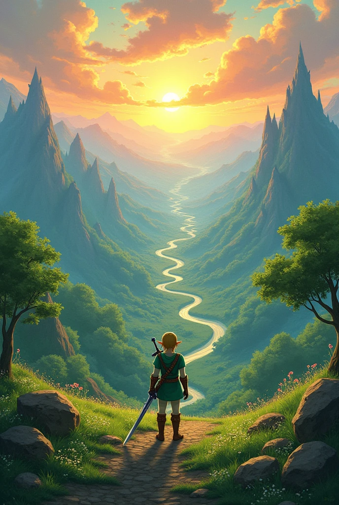 landscape format image of the game zelda