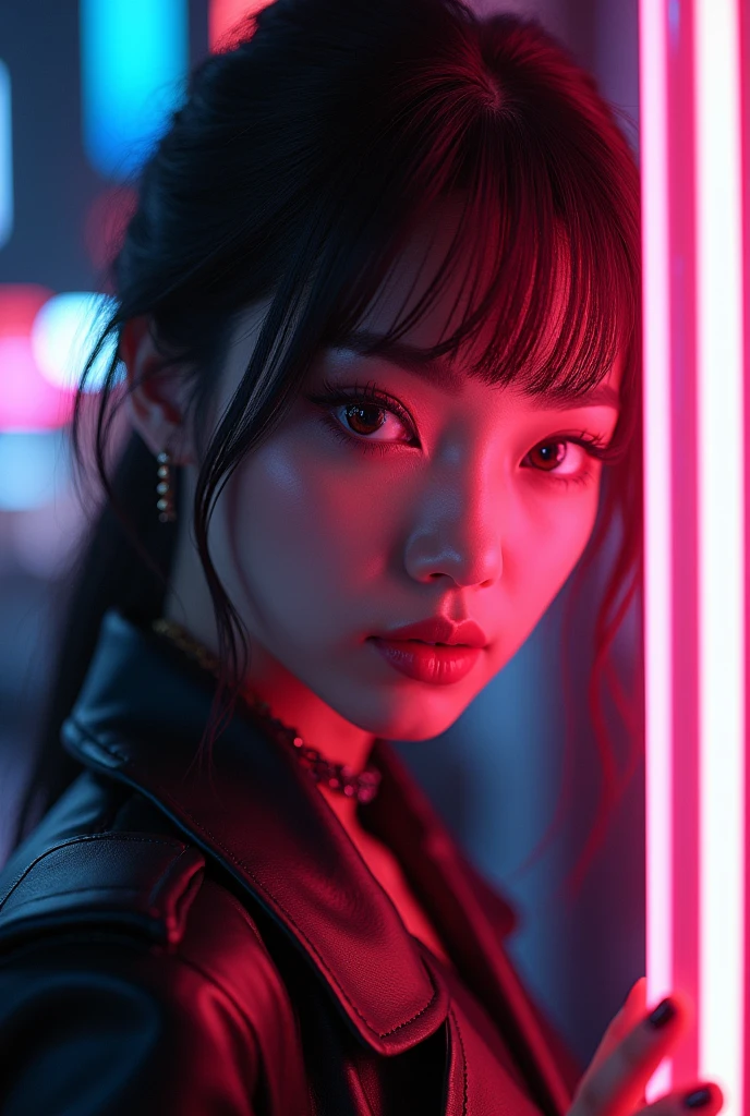 Japanese fashionista from Harajuku, 24mm, textures 4k, soft cinematic light, Adobe Lightroom, photo laboratory, HDR, intrikate, highy detailed, sharp focus, soft shades, insane details, intrikate details, hyperdetailed, low-contrast, soft cinematic neon light, Exposure Mixing