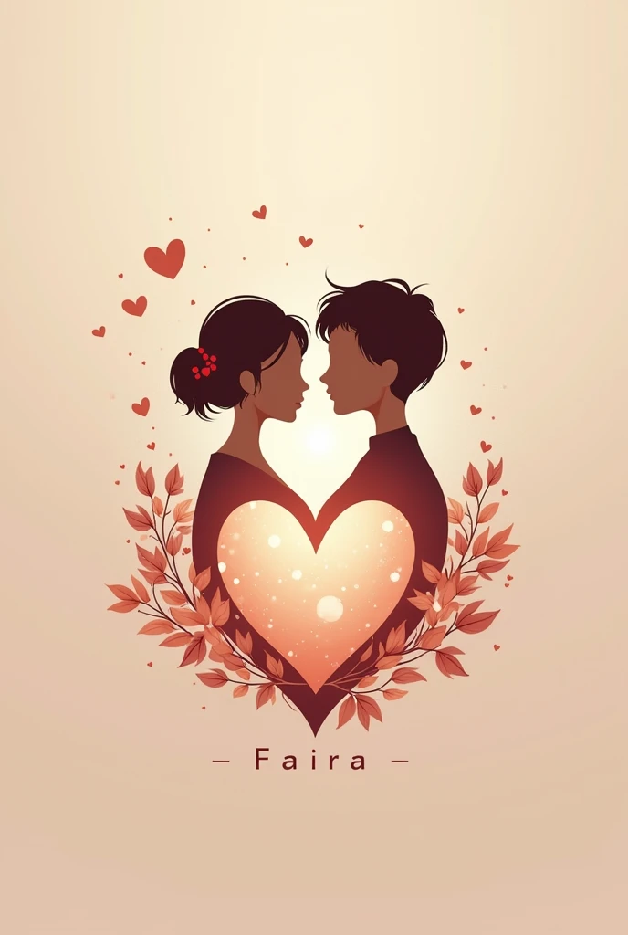 Faira name logo which is a romantic couple name