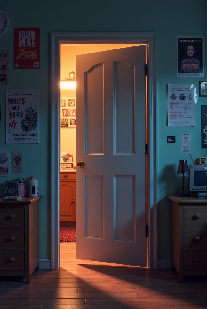 age bedroom door open